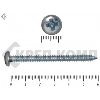 Шуруп с полукруглой головкой DIN7981 6,3х 60 Средняя фасовка (70шт) Prokrep