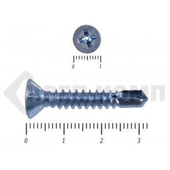 Саморез потай, цинк 5.5 x 32 сверло, DIN 7504P (5000шт) Prokrep