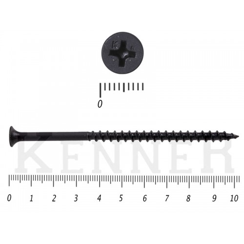 Саморез черный по дереву усиленный Kn KENNER 4,8х102 Средняя фасовка (1кг/125) KENNER Саморез черный по дереву усиленный Kn KENNER 4,8х102 Средняя фасовка (1кг/125) KENNER