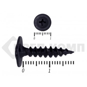 Саморез с прессшайбой острый Чёрный фосфат 4,2х19 Малая фасовка (100шт) Prokrep