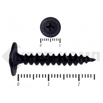 Саморез с прессшайбой острый Чёрный фосфат 4,2х25 Малая фасовка (80шт) Prokrep