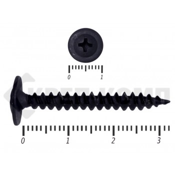 Саморез с прессшайбой острый Чёрный фосфат 4,2х32 Малая фасовка (60шт) Prokrep