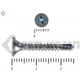 Саморез потай сверло цинк 3,5х25 Малая фасовка (100шт) Prokrep