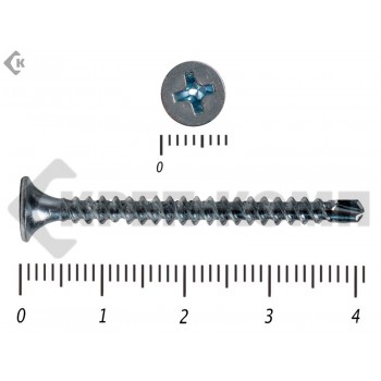 Саморез потай сверло цинк 3,5х41 Малая фасовка (50шт) Prokrep