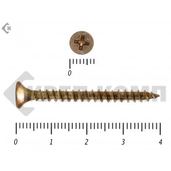 Саморез желтый цинк PHILLIPS 4х40 (8000шт) Prokrep