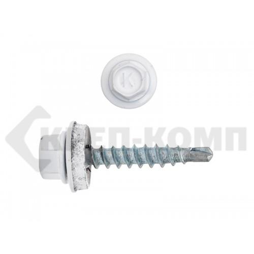 Саморез кровельный 4,8х29 RAL9003, белый сигнальный К Prokrep Средняя фасовка (250шт) Prokrep Саморез кровельный 4,8х29 RAL9003, белый сигнальный К Prokrep Средняя фасовка (250шт) Prokrep