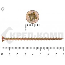 Саморез желтый цинк POZY 4,5х80 Малая фасовка (20шт) Prokrep