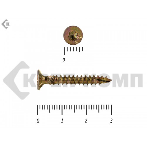 Саморезы Конструкционные, потай Torx, желтый цинк3.0х 30 мм ПРОФИ HIMTEX (50 шт) HIMTEX Саморезы Конструкционные, потай Torx, желтый цинк3.0х 30 мм ПРОФИ HIMTEX (50 шт) HIMTEX