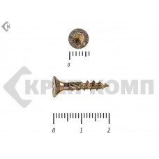 Саморезы Конструкционные, потай Torx, желтый цинк3.5х 20 мм ПРОФИ HIMTEX (50 шт) HIMTEX