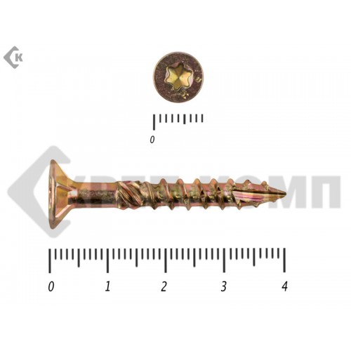 Саморезы Конструкционные, потай Torx, желтый цинк4.5х 40 мм ПРОФИ HIMTEX (20 шт) HIMTEX Саморезы Конструкционные, потай Torx, желтый цинк4.5х 40 мм ПРОФИ HIMTEX (20 шт) HIMTEX