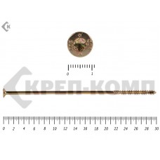 Саморезы Конструкционные, потай Torx, желтый цинк6.0х300 мм Prokrep (50 шт) Prokrep