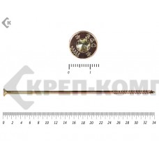 Саморезы Конструкционные, потай Torx, желтый цинк8.0х340 мм Prokrep (25 шт) Prokrep