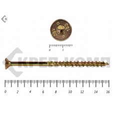 Саморезы Конструкционные, потай Torx, желтый цинк10х160 мм Prokrep (50 шт) Prokrep