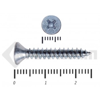 Саморез потай цинк DIN 7982 3,5х25 Средняя фасовка (1500шт) Prokrep