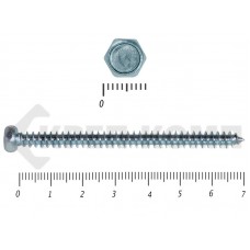 Шуруп с шестигранной головкой DIN7976 5,5х70 Малая фасовка (20шт)