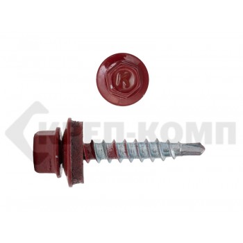 Саморез кровельный 4,8х29 RAL3011, красно-коричневый К Prokrep (3500шт) Prokrep