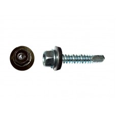 Саморез кровельный 5,5х19 RAL8019, серо-коричневый К Prokrep (4000шт) Prokrep