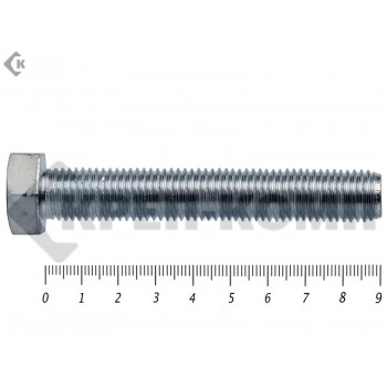 Болт полная резьба, цинк DIN933 16х 90 пр.10,9 (25кг/162) Prokrep