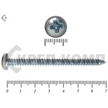 Шуруп с полукруглой головкой DIN7981 6,3х 70 Малая фасовка (5шт) Prokrep