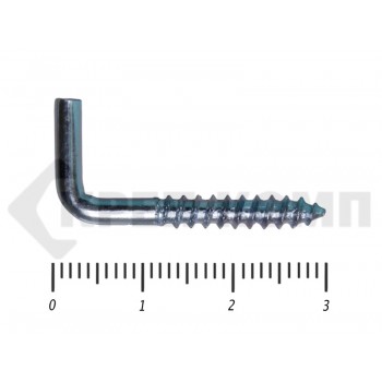 Шуруп с костылём L-образный 4х 30 (600шт) Prokrep