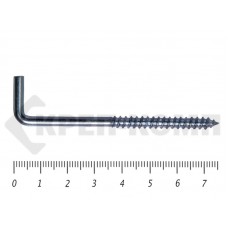 Шуруп с костылём L-образный 5х 75 (150шт) Prokrep