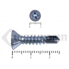 Саморез потай, цинк 5.5 x 25 сверло, DIN 7504P Средняя фасовка (500шт) Prokrep