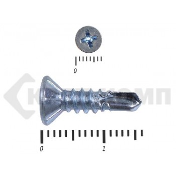 Саморез потай, цинк 4.2 х 16 сверло, DIN 7504P Малая фасовка (150шт) Prokrep