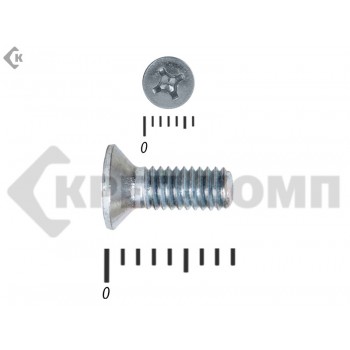 Винт потайной,цинк DIN965 3х 8 Средняя фасовка (3000шт) Prokrep