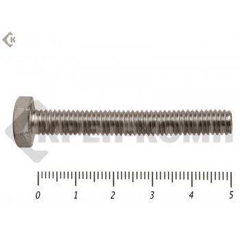 Болты с полной резьбой, нержавеющие DIN933 А2 4х 50 Малая фасовка (50шт) Prokrep