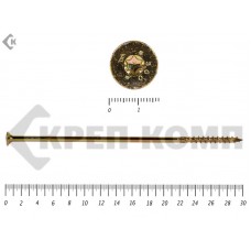 Саморезы Конструкционные, потай Torx, желтый цинк10х300 мм Prokrep (25 шт) Prokrep