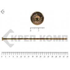 Саморезы Конструкционные, потай Torx, желтый цинк10х340 мм Prokrep (20 шт) Prokrep