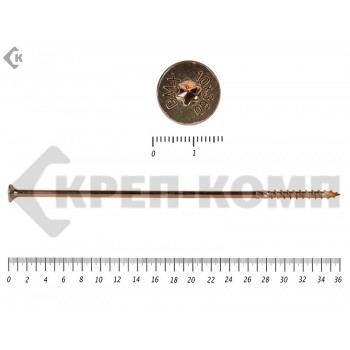 Саморезы Конструкционные, потай Torx, желтый цинк10х360 мм Prokrep (20 шт) Prokrep
