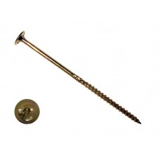 Саморезы с прессшайбой Torx, по дереву, желтый цинк6.0х240 мм Prokrep (50 шт) Prokrep