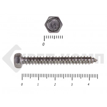 Саморез с шестигранной головой Нержавейка DIN7976 А2 5,5х45 (200шт) Prokrep