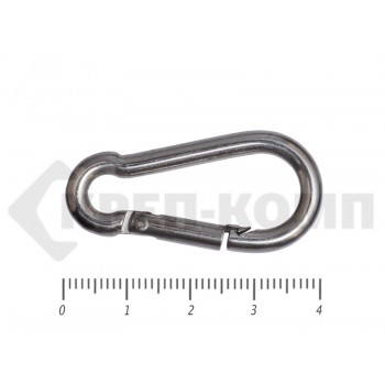 Карабин пожарный нержавейка DIN 5299 A2 м4 (200шт) Prokrep