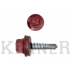 Саморез кровельный 4,8х19 RAL3011, красно-коричневый Kn KENNER (4500шт) KENNER