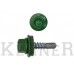 Саморез кровельный 4,8х19 RAL6002, зелёный Kn KENNER (4500шт) KENNER Саморез кровельный 4,8х19 RAL6002, зелёный Kn KENNER (4500шт) KENNER