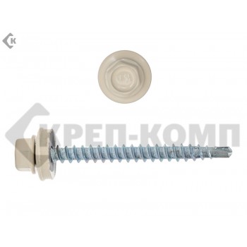 Саморез кровельный 4,8х51 RAL1015, светлая слоновая кость К Prokrep (2000шт) Prokrep