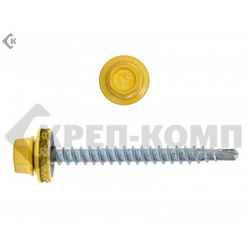 Саморез кровельный 4,8х51 RAL1018, жёлтый К Prokrep (2000шт) Prokrep