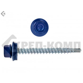 Саморез кровельный 4,8х51 RAL5002, ультрамарин К Prokrep (2000шт) Prokrep