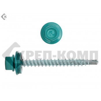 Саморез кровельный 4,8х51 RAL5021, синяя вода К Prokrep (2000шт) Prokrep