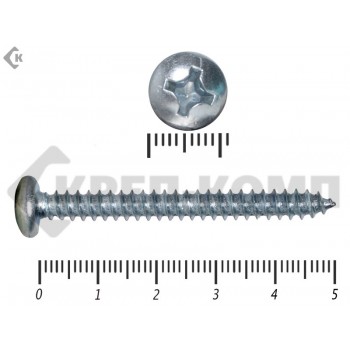 Шуруп с полукруглой головкой DIN7981 5,5х50 Малая фасовка (20шт) Prokrep