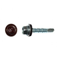 Саморез кровельный 5,5х25 RAL3005, красное вино К Prokrep Средняя фасовка (250шт) Prokrep