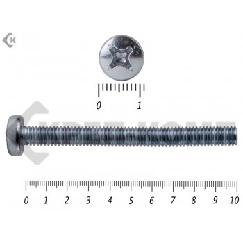 Винт полуцилиндрическая головка,цинк DIN7985 5х100 (800шт) Prokrep
