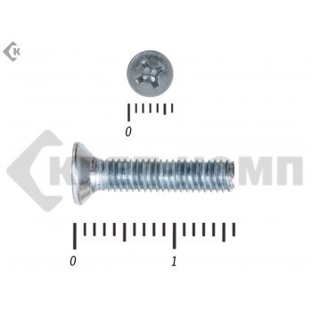 Винт потайной,цинк DIN965 3х16 (20000шт) Prokrep