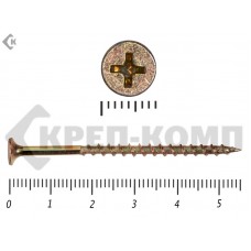 Саморез жёлтый цинк PH-2, по дереву 3,5х55 Малая фасовка (35шт) Prokrep