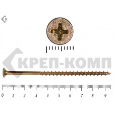 Саморез жёлтый цинк PH-2, по дереву 4,8х 95 Малая фасовка (15шт) Prokrep