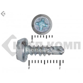 Саморез "клоп " со сверлом оцинкованный 3,5х11 Малая фасовка (200шт) Prokrep