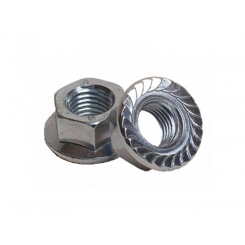 Гайка с фланцем нержавейка DIN6923 А2 м12 без насечек (20шт) Prokrep