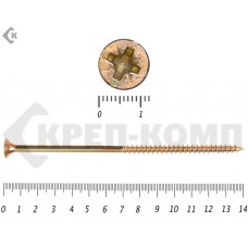 Саморез желтый цинк POZY 6х140 Малая фасовка (5шт) Prokrep